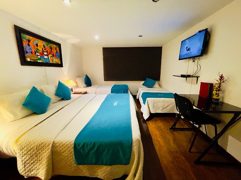 Habitación cuádruple estándar
